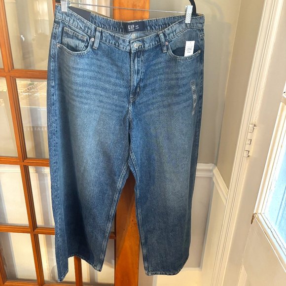 Mid Rise SuperSoft Baggy Wide Leg Jeans Size: 16/33R - Picture 2 of 13